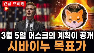 시바이누코인의 소각보다 3월 머스크의 계획으로 인해 폭등한다