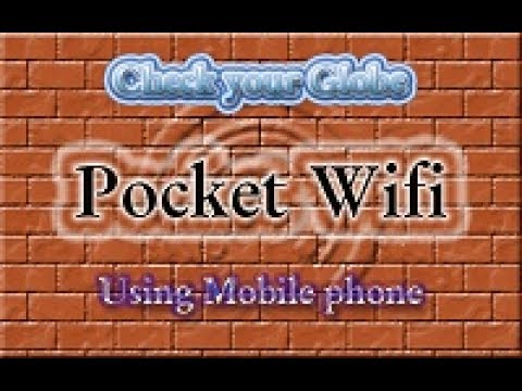 Check your Globe Wifi Balance using mobile Check your Globe Wifi Balance using mobile
