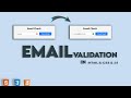 How to Email Validation using Javascript | email validation in javascript