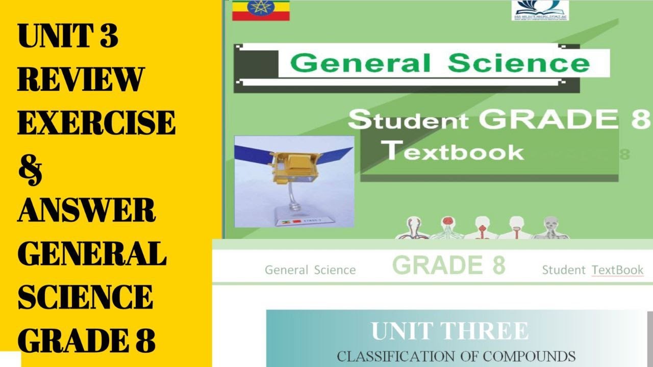 Grade 8 General Science Unit 3 Review Exercise Answer Youtube