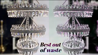 best out of waste | wall hanging | jhumar banane ka tarika | diy chandelier