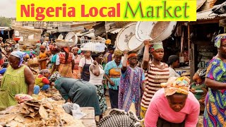 Nigeria Local Market in ikeja Lagos ||లోకల్ మార్కెట్ నైజీరియా||Africa Country Nigeria 🇳🇬!!