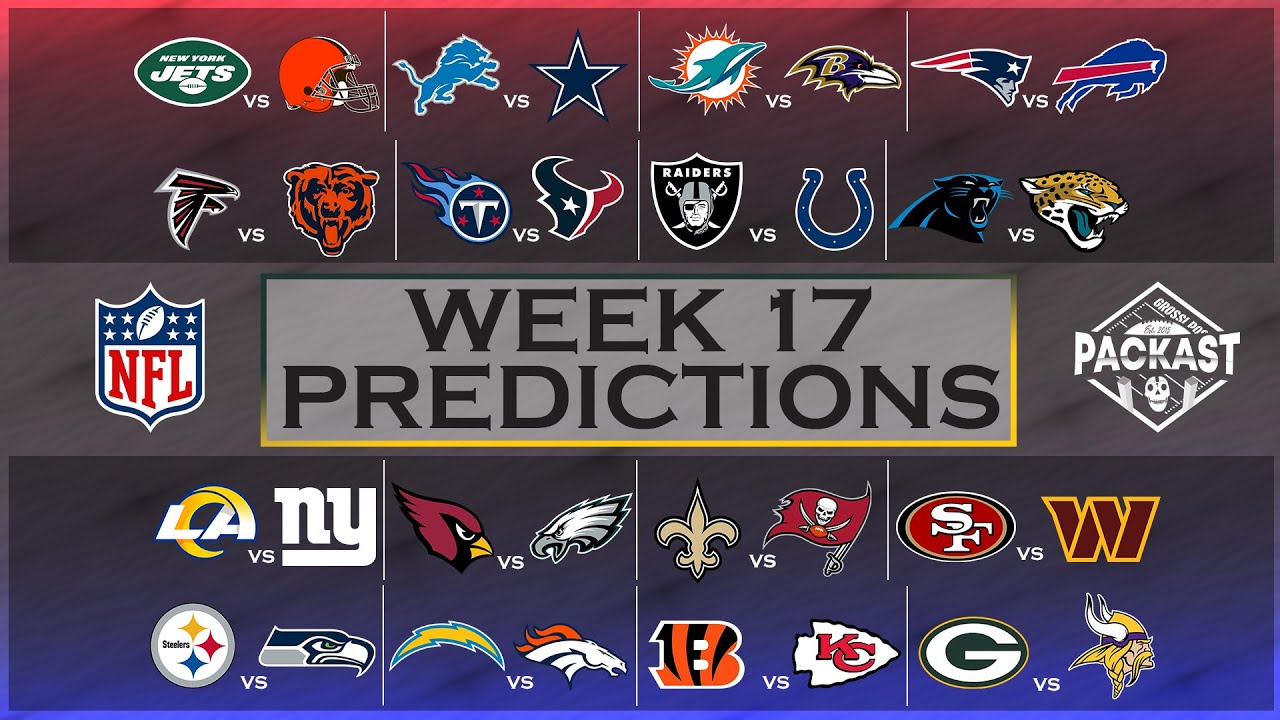 NFL Week 17 Predictions - YouTube