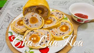Cách Làm Chả Lụa Hoa - Chả Ngũ Sắc | Nhanh Gọn Dễ Làm Đẹp Mắt