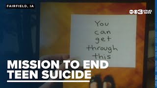 Attempted suicide survivor meets with S.E Iowa youth on mission to end teen suicide