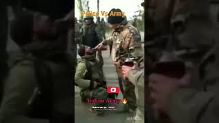 Indian 🇮🇳 army vs police fight attitude status #indianarmy #armyswag #army #agnipath
