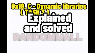0x18. C - Dynamic libraries ( TASK 3 ) Explained and solved