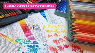 Comparison Chart | CASTLE ARTS vs POLYCHROMOS | Color Match