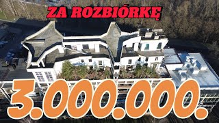 ROZBIÓRKA DOMU NA DACHU BLOKU ZA 3.000.000 ZŁ. JASTRZĘBIE ZDRÓJ ATRAKCJE WODY LECZNICZE.