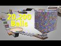 20,200 Colorful Balls Marble Run Loop animation V18