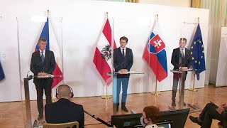 Pressekonferenz anlässlich des Slavkov-3-Gipfeltreffens Mi., 9.9.2020