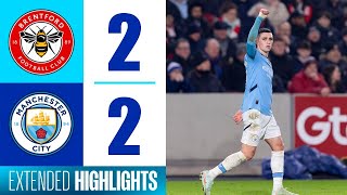 Brentford vs Manchester City 2-2 Extended Highlights Goals | Premier League 2024/25