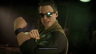 Mortal Kombat 11 - Johnny Cage vs Cassie Cage - All Intro Dialogues
