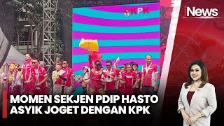 Sehari Jelang Diperiksa KPK, Hasto Asyik Ikutan Joget di Acara Ultah PDIP- iNews Room 12/01