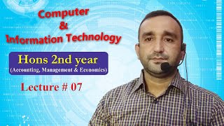 Lecture-7, Computer and Information Technology, Hons 2nd year