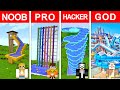 ZJEŻDŻALNIA WODNA NOOB vs PRO vs HACKER vs GOD w Minecraft!