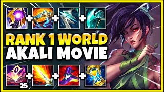 3 Hours Of UNBELIEVABLE Akali Gameplay [RANK 1 AKALI: THE MOVIE] - League of Legends