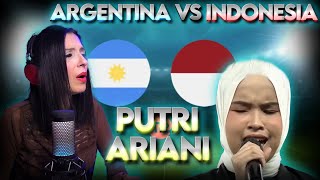 PUTRI ARIANI - Argentina vs Indonesia Opening | ARGENTINA SINGER - REACTION & ANALYSIS