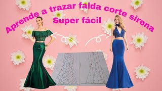 42. FALDA CORTE SIRENA DE PIEZAS, TRAZO (MERMAID SKIRT)