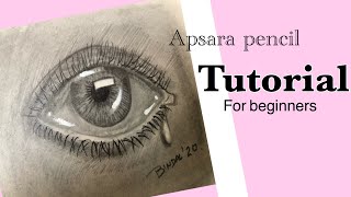How to Draw Hyer Realistic Eye | Apsara pencil | Tutorial for Begininers step by step | EP 07