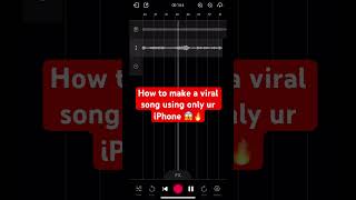 How to make a viral song only using your iPhone 😱🔥 #shorts