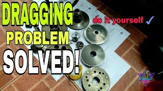 DRAGGING PROBLEM MIO SPORTY (SOLVED!) | DIY CVT CLEANING