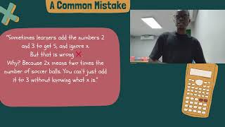Algebraic Notation Multiplying Terms Presentation in Colorful Hand drawn Style