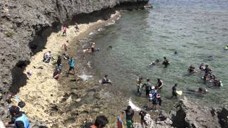 【4K】沖縄・恩納村 真栄田岬の海