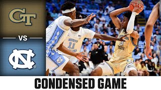 Georgia Tech vs. North Carolina Condensed Game | 2024-25 ACC Men's Basketball