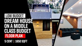 Modern Budget Home for Middleclass | 5 cent plot | 1650 sq ft Kerala home | Graphite Devine Homes