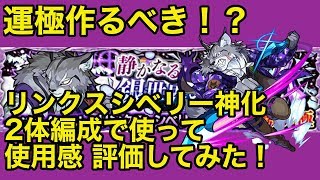 【モンスト】運極作るべき！？激究極《リンクスシベリー》神化2体使って使用感 評価してみた！【ラヴリエ】