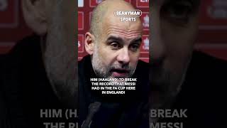 'I subbed Haaland because I didn't want him to break Messi's FA Cup record! | Pep Guardiola