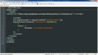 AngularJS tutorial (Chapter 7) Part2 - custom directive Example