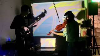 [2024-02-17] Erika Sato (vr/vn) \u0026 Tomohiro Kanbe (el-g) at Flying Teapot - Improvisation Extracts