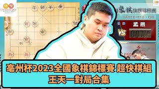 【棋迷必睇！！】亳州杯2023全國象棋錦標賽 超快棋組 王天一對局合集 VS楊輝︳VS柳大華︳VS趙子雨︳VS徐崇峰︳VS武俊強︳VS曹岩磊︳VS王禹博