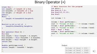 Operator Overloading (Part 2)