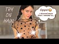 [4K] NEW TRANSPARENT Try On Haul with Luna | Super See-Through Top