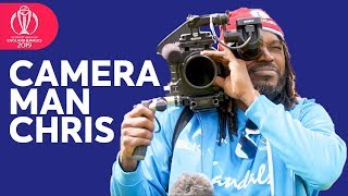 CAMERAMAN Chris Gayle! | The Universe Boss Has A Go At Filming | ICC Cricket World Cup 2019
