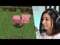 ensinando minha namorada a jogar minecraft