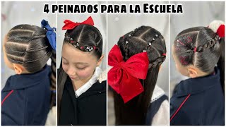 4 ideas de peinados para la Escuela ✨❤️