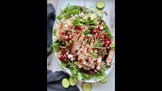 Greek Farro Salad with Chicken