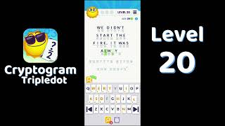 Cryptogram Tripledot Level 20 Answer | SolutionGuruji