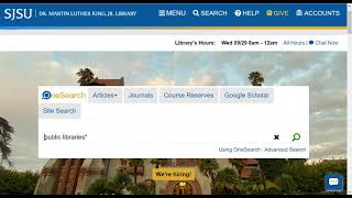 Basic Searching on OneSearch
