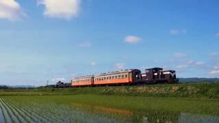 【4k】2016/6/5(Sun)　津軽鉄道　混合列車　104レ　川倉発車～芦野公園