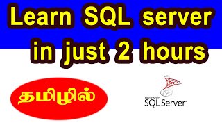 SQL tutorial in Tamil|Complete SQL server course for beginners|CodebinX
