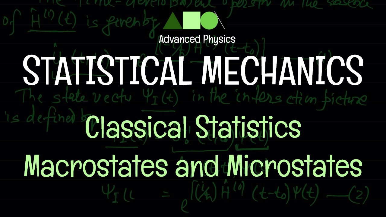 Statistical Mechanics - Classical Statistics : Macrostates And ...