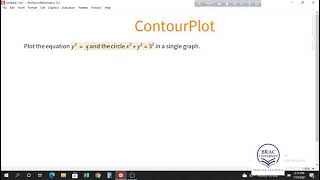 Plotting equations in mathematica using ContourPlot