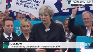 Theresa May says the Conservatives will "deliver for Britain"
