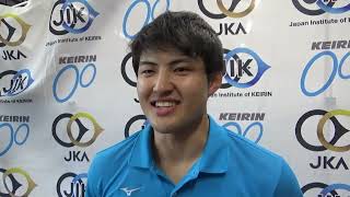 日本競輪選手養成所123回生第2回記録会ゴールデンキャップ獲得者インタビュー　荒川達郎候補生　稲毛知也候補生