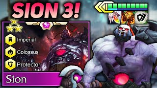 3 STAR BODYGUARD SION UNKILLABLE FRONTLINE TANK WITH INSANE CC!! | Teamfight Tactics Patch 12.2